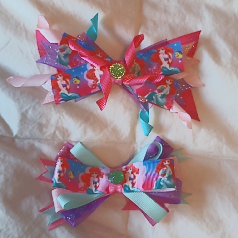 'Little Mermaid' Hair clips